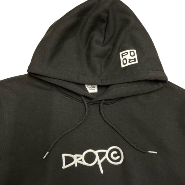 Drop ‘Staple Diet’ unisex hoodie Black - Image 2