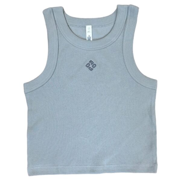 DROP 'for the earth' Crop Ribbed Vest Top